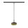 SLV 1009018 GRIP! FLAT 48V Pendelleuchte DALI Pendellänge 200 cm 2700/3000 K Schwarz / Gold