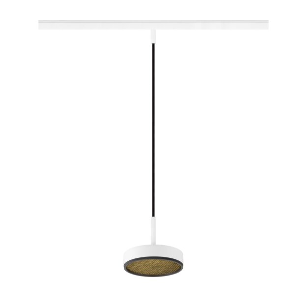 SLV 1009019 GRIP! FLAT 48V Pendelleuchte DALI Pendellänge 200 cm 2700/3000 K Weiß / Schwarz