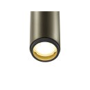 SLV 1009041 GRIP! S Deckenaufbauleuchte single PHASE 3000 K 11 W 29° Bronze / Schwarz