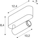 SLV 1009043 GRIP! S Deckenaufbauleuchte single PHASE 3000 K 11 W 29° Gold / Schwarz