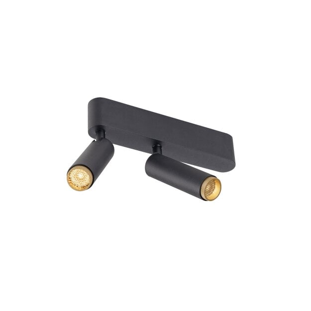 SLV 1009046 GRIP! S Deckenaufbauleuchte double PHASE 2700 K 21 W 29° Schwarz / Gold