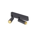 SLV 1009047 GRIP! S Deckenaufbauleuchte double PHASE 3000 K 21 W 29° Schwarz / Gold