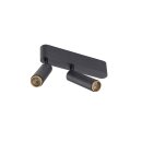 SLV 1009047 GRIP! S Deckenaufbauleuchte double PHASE 3000 K 21 W 29° Schwarz / Gold