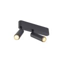 SLV 1009047 GRIP! S Deckenaufbauleuchte double PHASE 3000 K 21 W 29° Schwarz / Gold