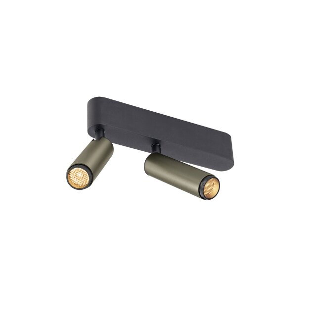 SLV 1009048 GRIP! S Deckenaufbauleuchte double PHASE 2700 K 21 W 29° Bronze / Schwarz