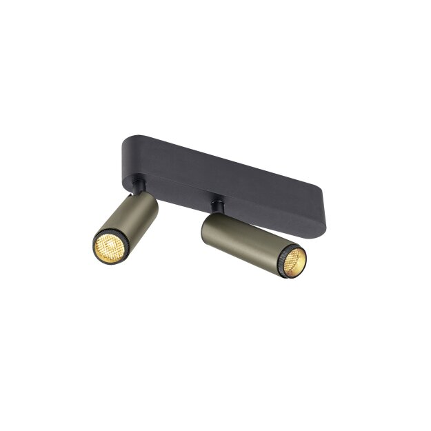 SLV 1009049 GRIP! S Deckenaufbauleuchte double PHASE 3000 K 21 W 29° Bronze / Schwarz