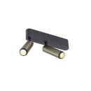 SLV 1009049 GRIP! S Deckenaufbauleuchte double PHASE 3000 K 21 W 29° Bronze / Schwarz