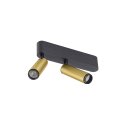 SLV 1009051 GRIP! S Deckenaufbauleuchte double PHASE 3000 K 21 W 29° Gold / Schwarz