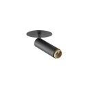 SLV 1009054 GRIP! S Deckeneinbauleuchte PHASE 2700 K 29° IP20 zylindrisch Schwarz / Gold