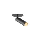 SLV 1009054 GRIP! S Deckeneinbauleuchte PHASE 2700 K 29° IP20 zylindrisch Schwarz / Gold