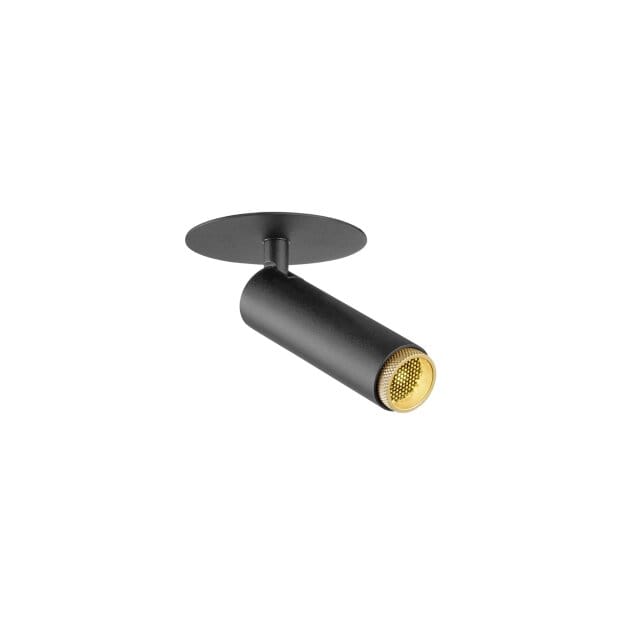SLV 1009055 GRIP! S Deckeneinbauleuchte PHASE 3000 K 29° IP20 zylindrisch Schwarz / Gold