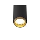 SLV 1009055 GRIP! S Deckeneinbauleuchte PHASE 3000 K 29° IP20 zylindrisch Schwarz / Gold