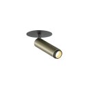 SLV 1009057 GRIP! S Deckeneinbauleuchte PHASE 3000 K 29° IP20 zylindrisch Bronze / Schwarz