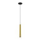 SLV 1009066 GRIP! S Pendelleuchte PHASE Pendellänge 200 cm 2700 K 29° Gold / Schwarz
