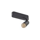 SLV 1009070 GRIP! M Deckenaufbauleuchte single PHASE 2700 K 14 W 42° Schwarz / Gold