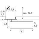 SLV 1009089 GRIP! M Deckeneinbauleuchte PHASE 3000 K 42° IP20 zylindrisch Bronze / Schwarz