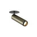 SLV 1009089 GRIP! M Deckeneinbauleuchte PHASE 3000 K 42° IP20 zylindrisch Bronze / Schwarz