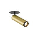 SLV 1009091 GRIP! M Deckeneinbauleuchte PHASE 3000 K 42° IP20 zylindrisch Gold / Schwarz