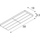 SLV 1009150 SIGHT PANEL 3~ Spot DALI rechteckig 3000 K 65 W 70° Schwarz