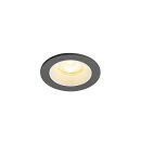 SLV 1009296 NUMINOS® XS Deckeneinbauleuchte 3000 K 55° IP20 rund Schwarz / Weiß