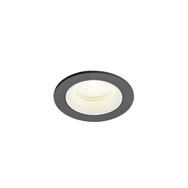 SLV 1009308 NUMINOS® XS Deckeneinbauleuchte 4000 K 20° IP20 rund Schwarz / Weiß