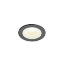 SLV 1009308 NUMINOS® XS Deckeneinbauleuchte 4000 K 20° IP20 rund Schwarz / Weiß