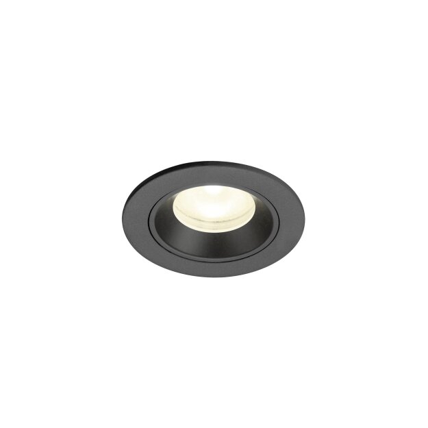 SLV 1009313 NUMINOS® XS Deckeneinbauleuchte 4000 K 55° IP20 rund Schwarz