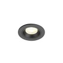 SLV 1009313 NUMINOS® XS Deckeneinbauleuchte 4000 K 55° IP20 rund Schwarz