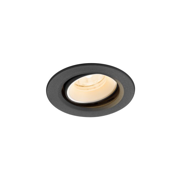 SLV 1009326 NUMINOS® MOVE XS Deckeneinbauleuchte 2700 K 20° IP20 rund Schwarz / Weiß