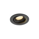 SLV 1009343 NUMINOS® MOVE XS Deckeneinbauleuchte 3000 K 20° IP20 rund Schwarz
