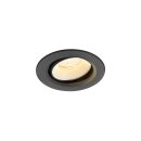 SLV 1009344 NUMINOS® MOVE XS Deckeneinbauleuchte 3000 K 20° IP20 rund Schwarz / Weiß