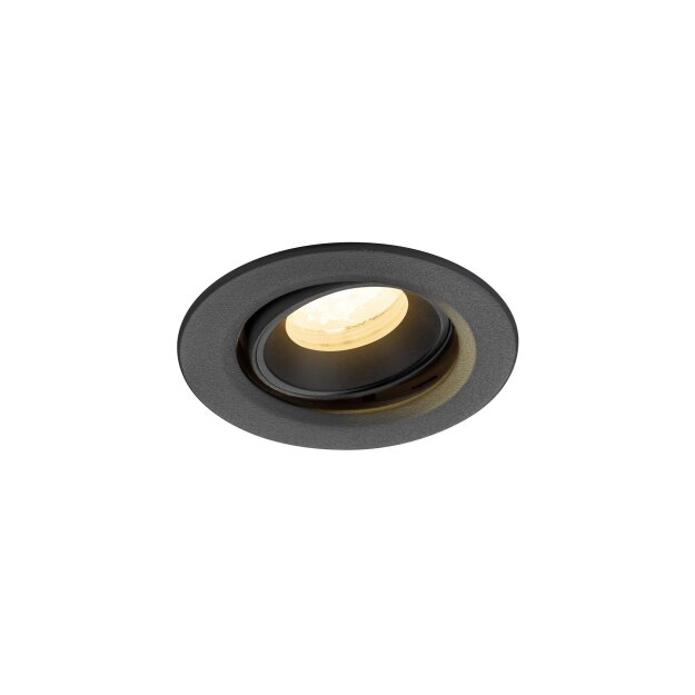 SLV 1009346 NUMINOS® MOVE XS Deckeneinbauleuchte 3000 K 40° IP20 rund Schwarz