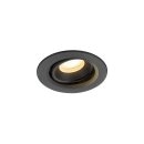 SLV 1009349 NUMINOS® MOVE XS Deckeneinbauleuchte 3000 K 55° IP20 rund Schwarz