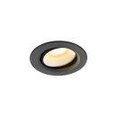 SLV 1009350 NUMINOS® MOVE XS Deckeneinbauleuchte 3000 K 55° IP20 rund Schwarz / Weiß