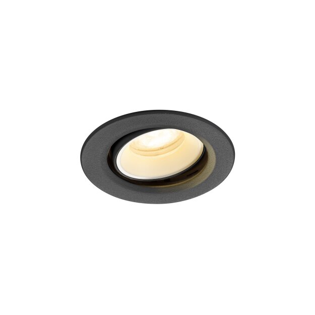 SLV 1009368 NUMINOS® MOVE XS Deckeneinbauleuchte 4000 K 55° IP20 rund Schwarz / Weiß
