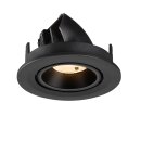 SLV 1009379 NUMINOS® GIMBLE S Deckeneinbauleuchte 2700 K 20° IP20 rund Schwarz