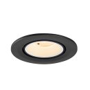 SLV 1009383 NUMINOS® GIMBLE S Deckeneinbauleuchte 2700 K 40° IP20 rund Schwarz / Weiß