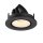SLV 1009383 NUMINOS® GIMBLE S Deckeneinbauleuchte 2700 K 40° IP20 rund Schwarz / Weiß
