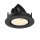 SLV 1009386 NUMINOS® GIMBLE S Deckeneinbauleuchte 2700 K 55° IP20 rund Schwarz / Weiß