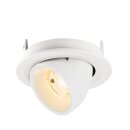 SLV 1009389 NUMINOS® GIMBLE S Deckeneinbauleuchte 2700 K 20° IP20 rund Weiß