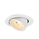 SLV 1009389 NUMINOS® GIMBLE S Deckeneinbauleuchte 2700 K 20° IP20 rund Weiß