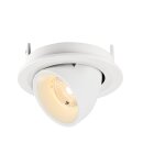 SLV 1009392 NUMINOS® GIMBLE S Deckeneinbauleuchte 2700 K 40° IP20 rund Weiß