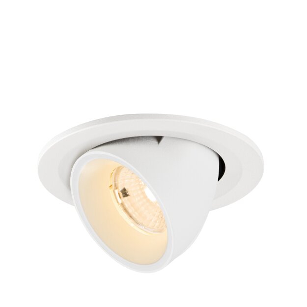 SLV 1009395 NUMINOS® GIMBLE S Deckeneinbauleuchte 2700 K 55° IP20 rund Weiß