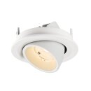 SLV 1009395 NUMINOS® GIMBLE S Deckeneinbauleuchte 2700 K 55° IP20 rund Weiß
