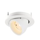 SLV 1009395 NUMINOS® GIMBLE S Deckeneinbauleuchte 2700 K 55° IP20 rund Weiß