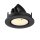 SLV 1009398 NUMINOS® GIMBLE S Deckeneinbauleuchte 3000 K 20° IP20 rund Schwarz / Weiß