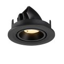 SLV 1009400 NUMINOS® GIMBLE S Deckeneinbauleuchte 3000 K 40° IP20 rund Schwarz