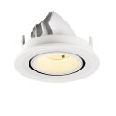 SLV 1009407 NUMINOS® GIMBLE S Deckeneinbauleuchte 3000 K 20° IP20 rund Weiß