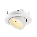 SLV 1009407 NUMINOS® GIMBLE S Deckeneinbauleuchte 3000 K 20° IP20 rund Weiß