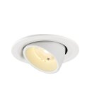 SLV 1009410 NUMINOS® GIMBLE S Deckeneinbauleuchte 3000 K 40° IP20 rund Weiß